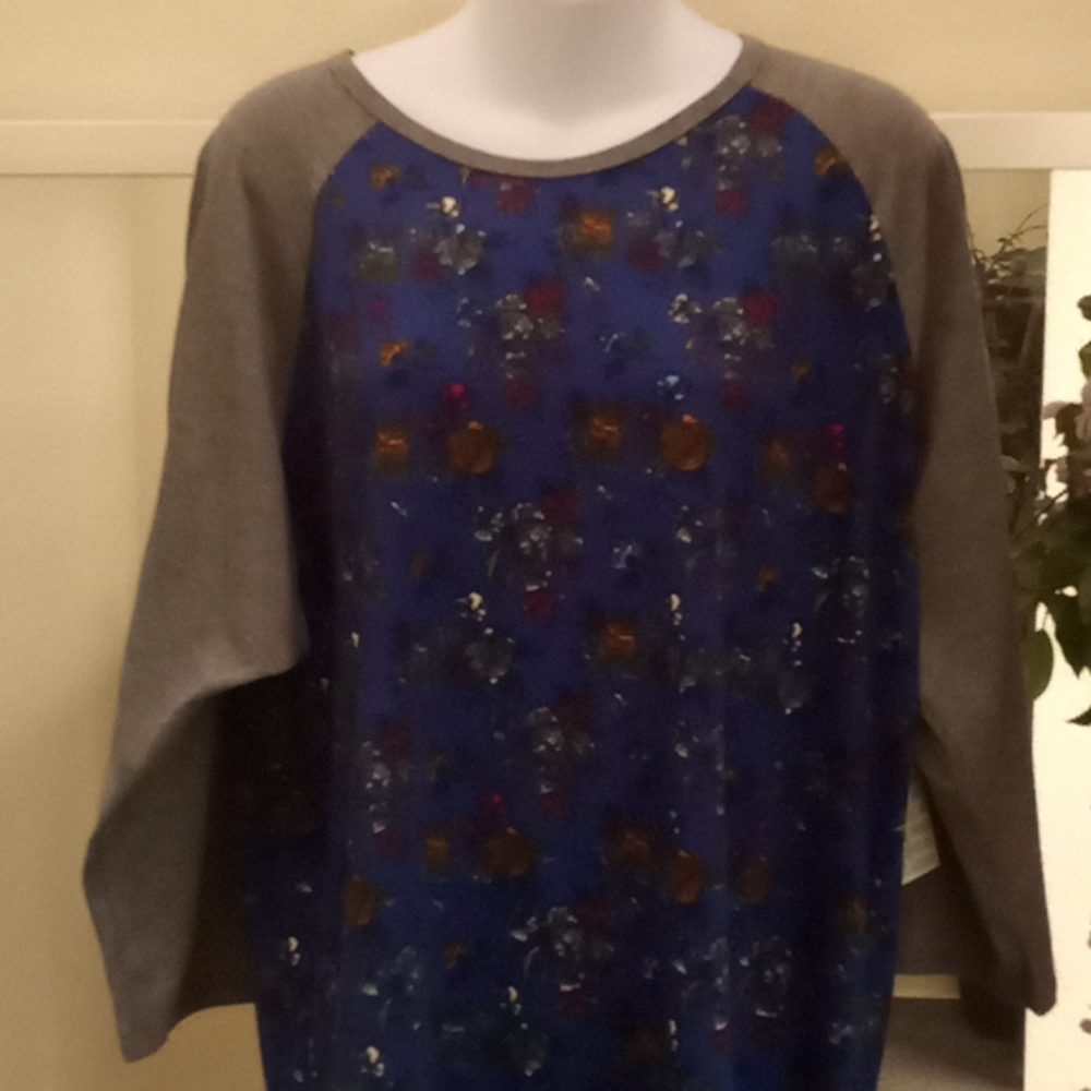 LulaRoe  Floral  Randy Knit Top-#0314